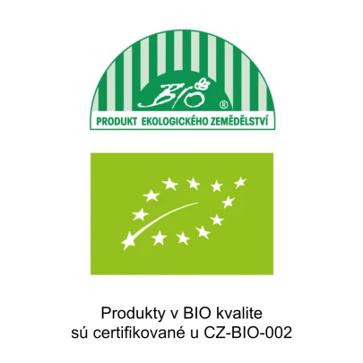 Produkty v BIO kvalite sú certifikované u CZ-BIO-002