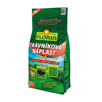 Trávniková náplasť 3 v 1 - Floria - trávna zmes - 1 kg