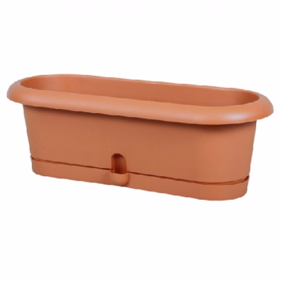 Samozavlažovací truhlík Lotos - teracotta - 30 cm - 1 ks