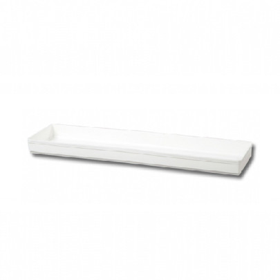 Miska pod kvetináč Gloria - biela - 50 cm - 1 ks